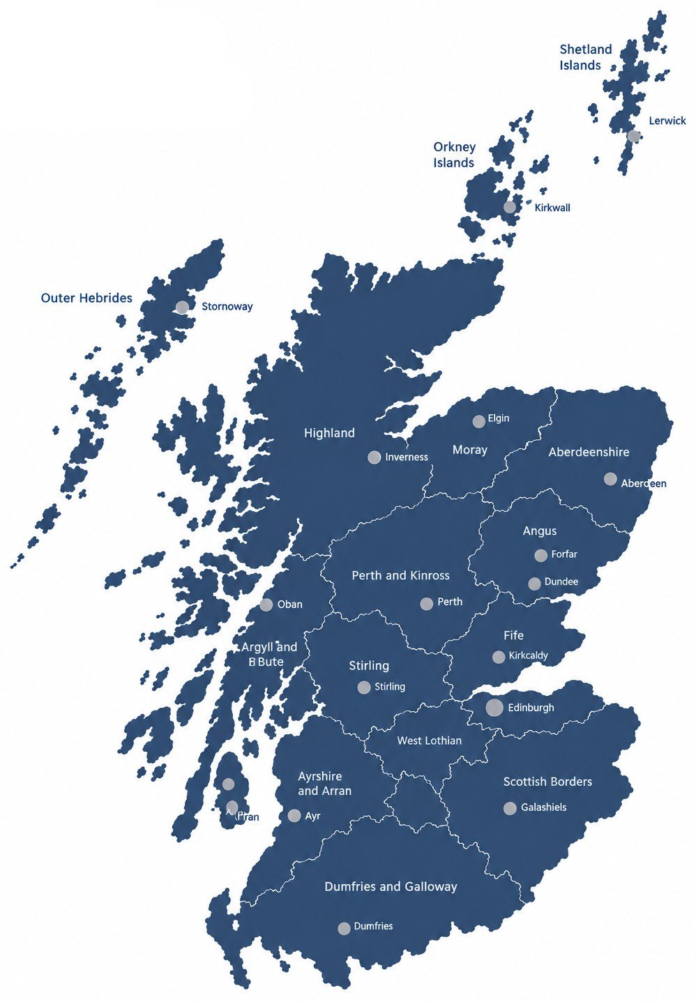 Map of Scotland